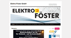 Desktop Screenshot of elektro-foester.de